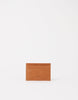 Slim card case in Wild Oak leather, front view