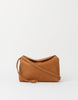 Compact Wild Oak leather crossbody bag with strap, front view