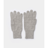Undyed alpaca gloves in heather grey