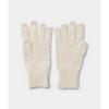 Undyed alpaca gloves in white