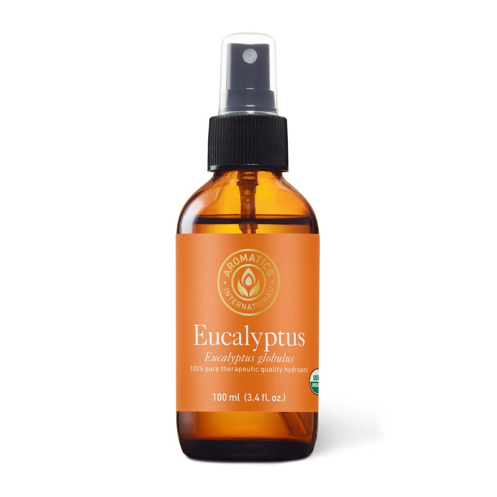 Organic Eucalyptus Hydrosol, 100ml spray bottle — pure steam-distilled Eucalyptus globulus floral water with no preservatives or alcohol, toxin-free at TOXYFREE