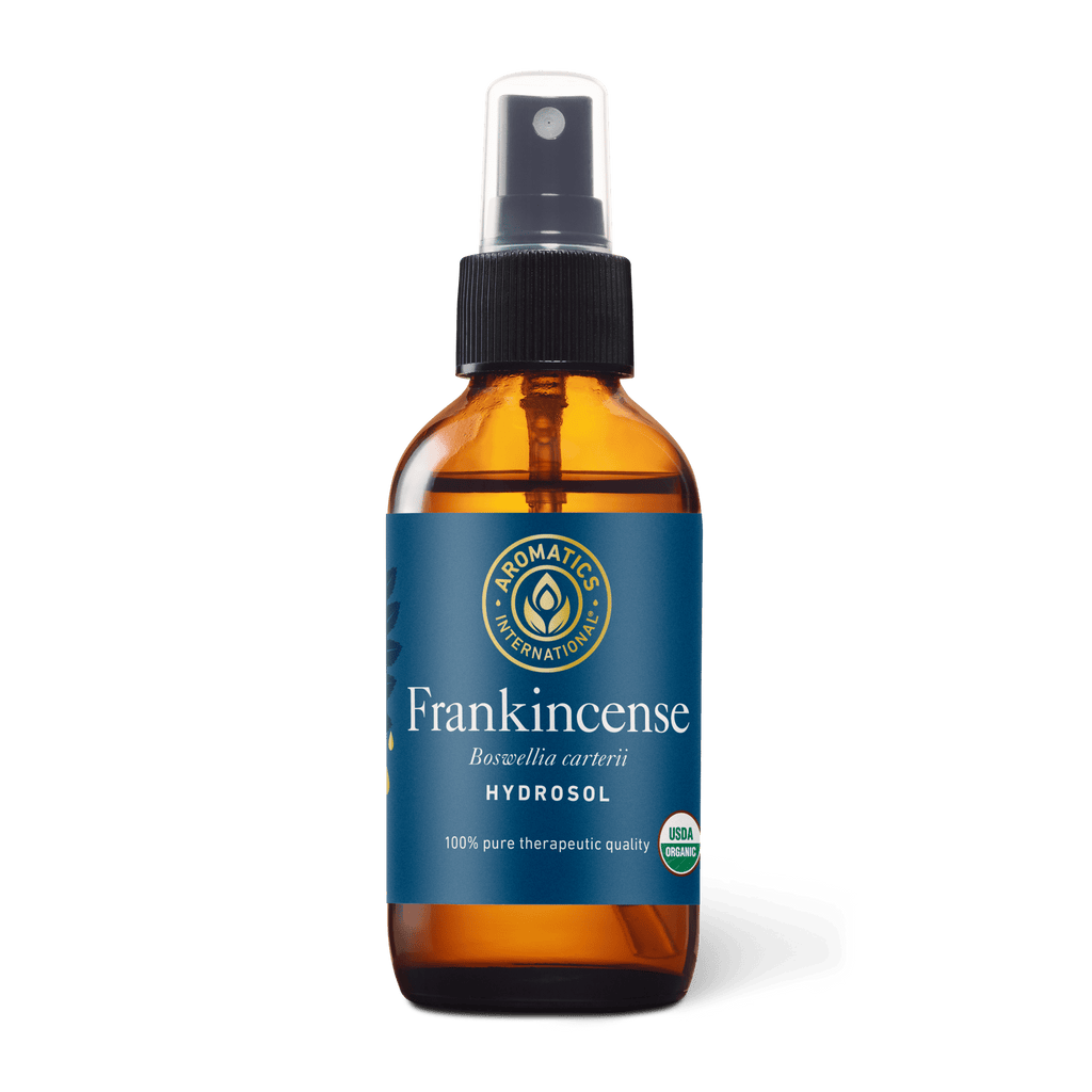 Organic Frankincense Hydrosol, 100ml spray bottle — pure steam-distilled Boswellia carterii facial mist and toner with no preservatives or alcohol, toxin-free at TOXYFREE