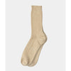 Undyed organic cotton crew socks in Marl