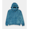 Naturally dyed organic cotton zip hoodie in Indigo 2
