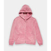 Naturally dyed organic cotton zip hoodie in Shellac 2